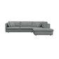 Ecksofa Lovane in Stoff Venezia - 1384 sky blue / Ecksofa rechts - Ecksofa Stoff