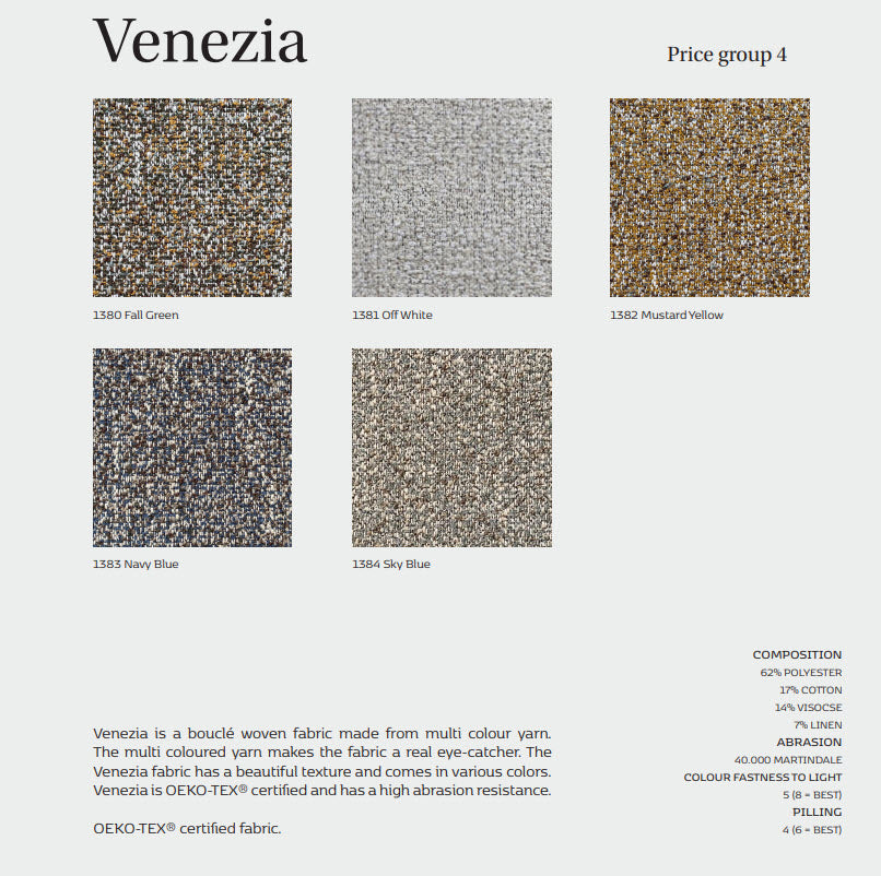 Ecksofa Lovane in Stoff Venezia