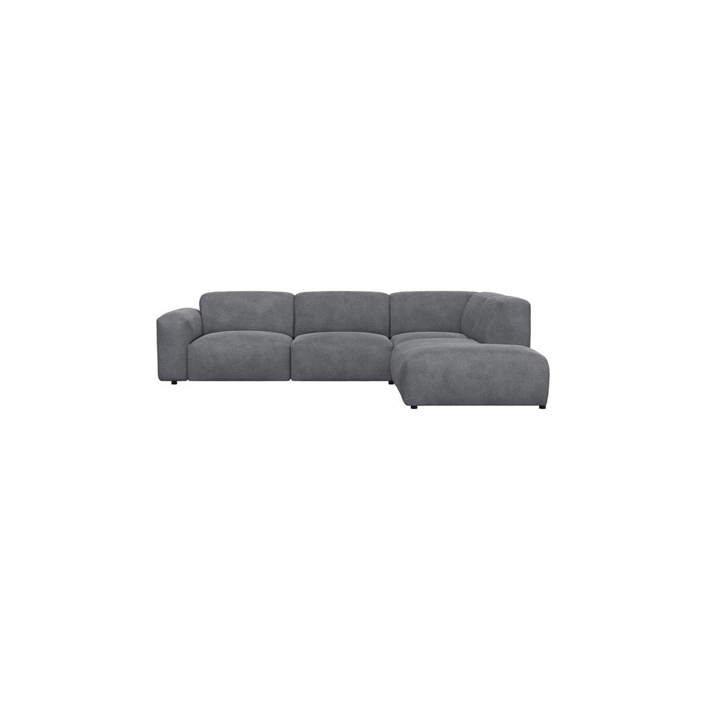 Ecksofa Lucera in Stoff Bormio