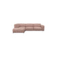 Ecksofa Lucera in Stoff Bormio - 1225 magnolia / Ecksofa links - Ecksofa Stoff