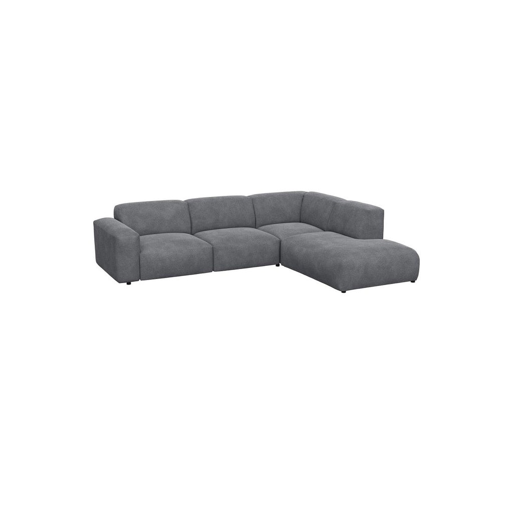 Ecksofa Lucera in Stoff Bormio