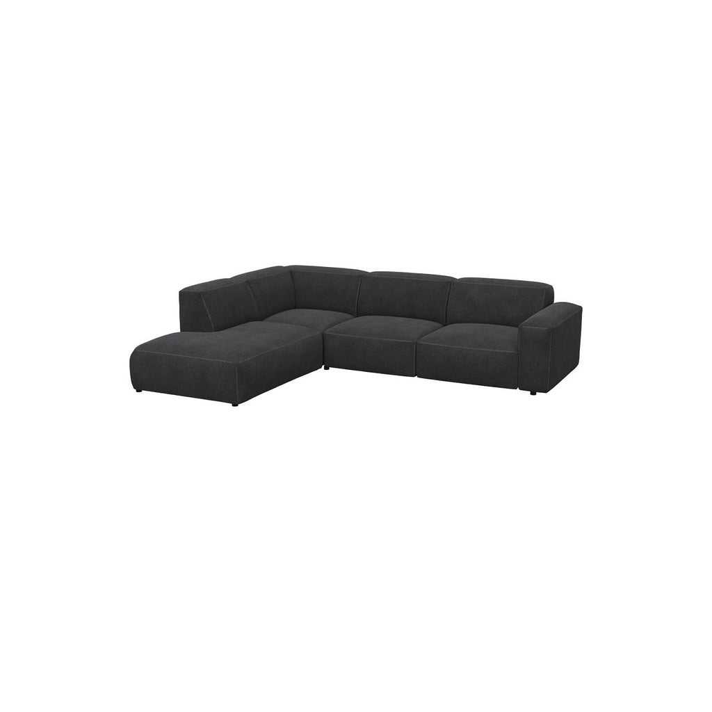 Ecksofa Lucera in Stoff Bormio
