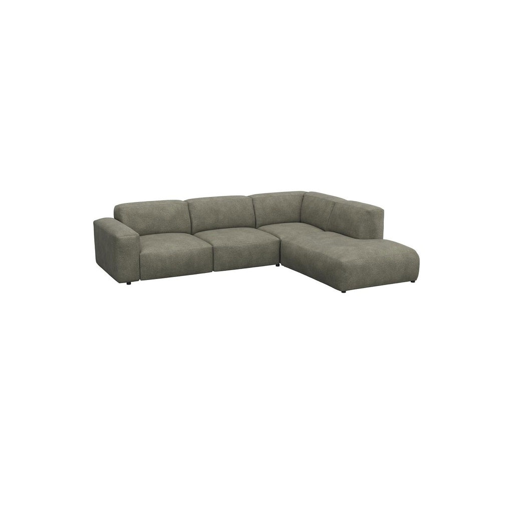 Ecksofa Lucera in Stoff Bormio