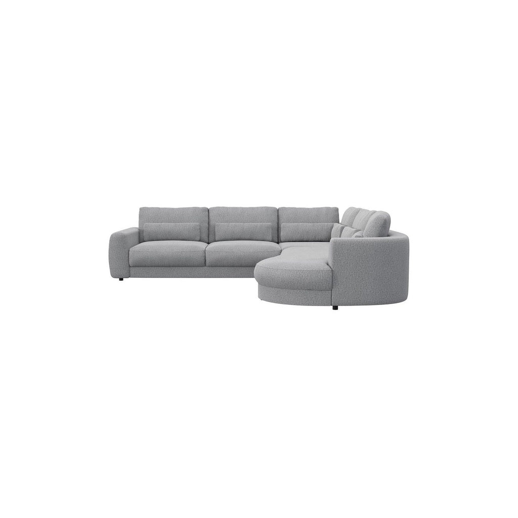 Ecksofa Petrone in Stoff Copparo konfigurierbar
