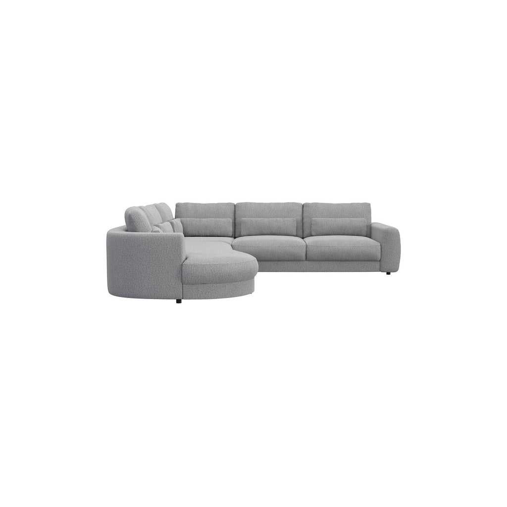 Ecksofa Petrone in Stoff Copparo konfigurierbar