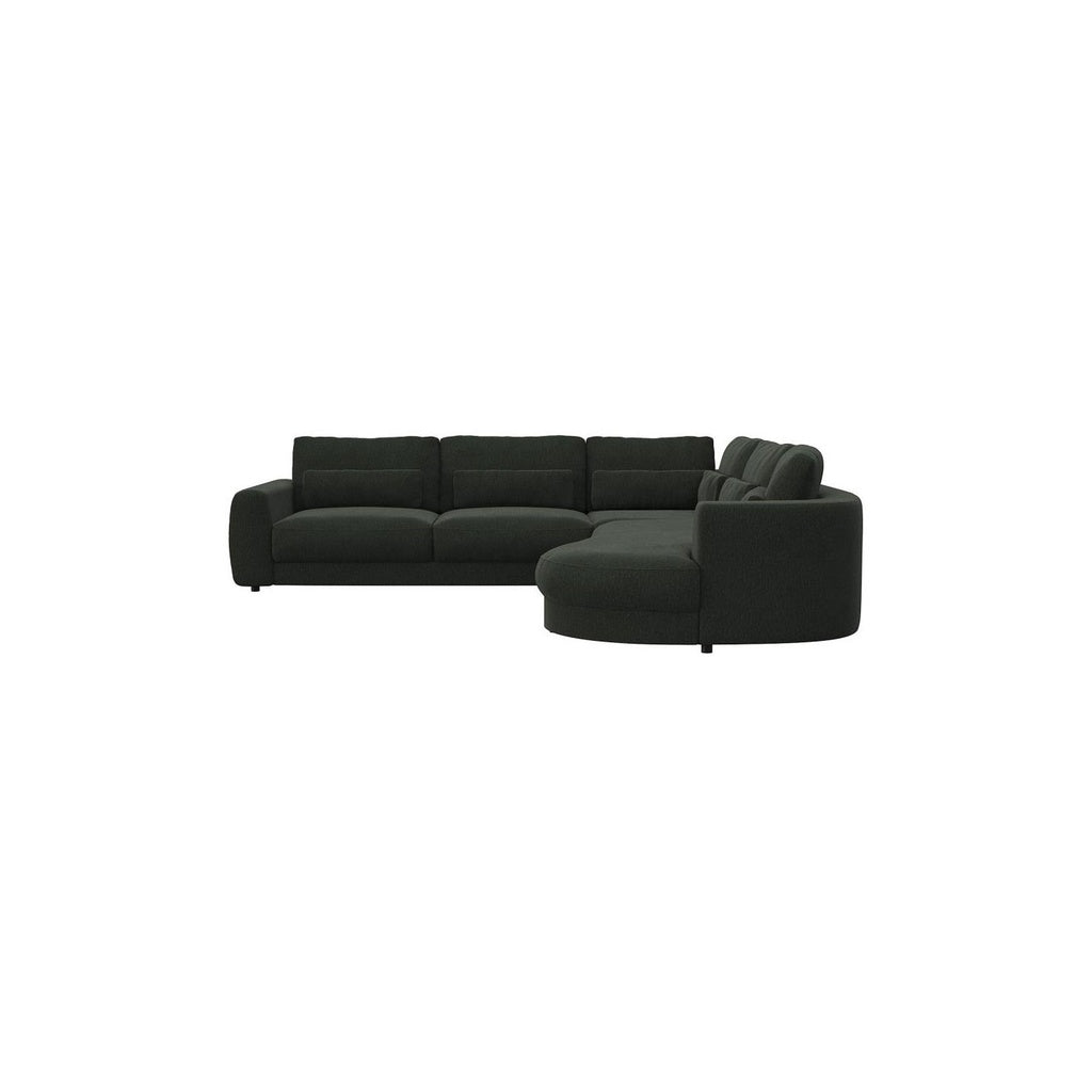 Ecksofa Petrone in Stoff Copparo konfigurierbar