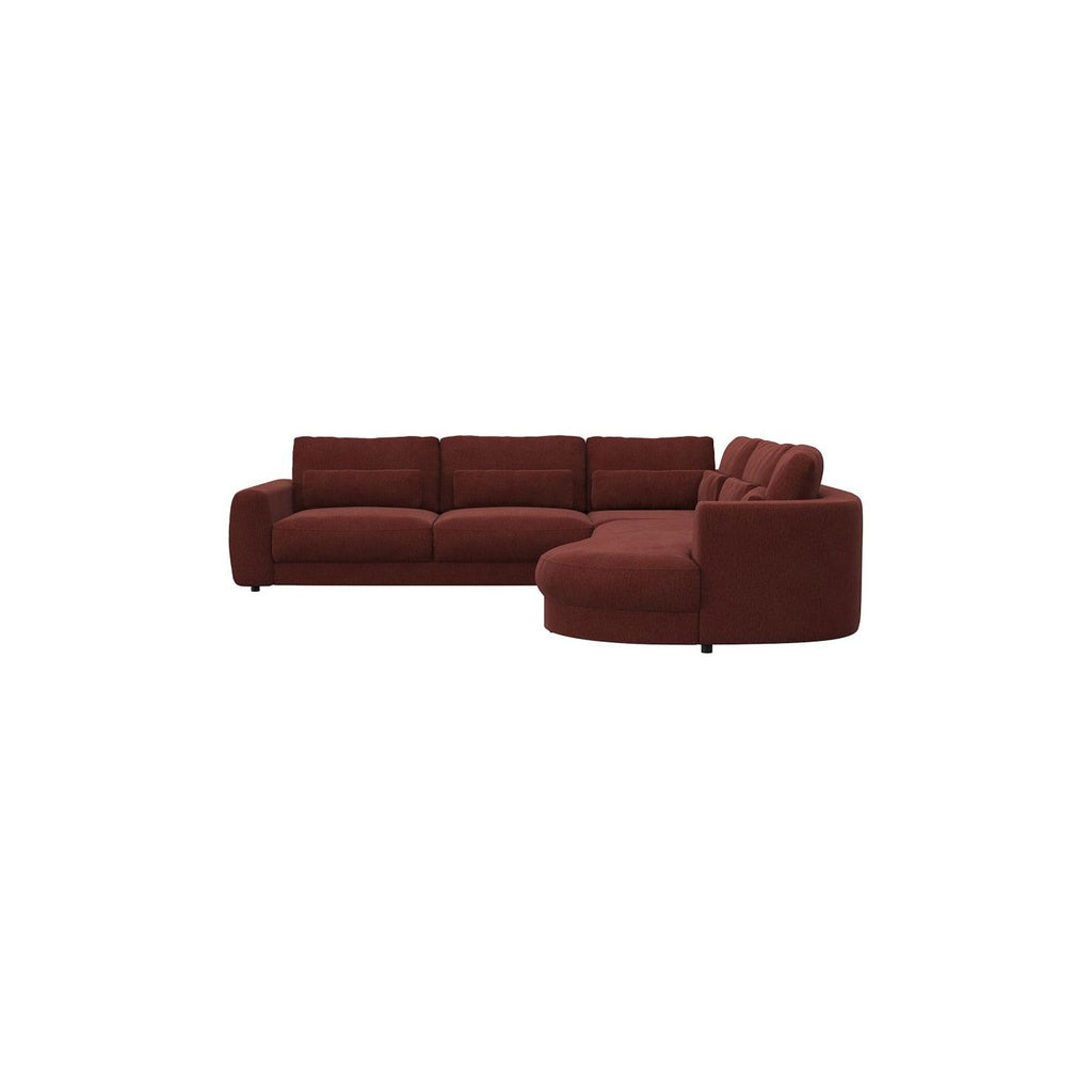 Ecksofa Petrone in Stoff Copparo konfigurierbar
