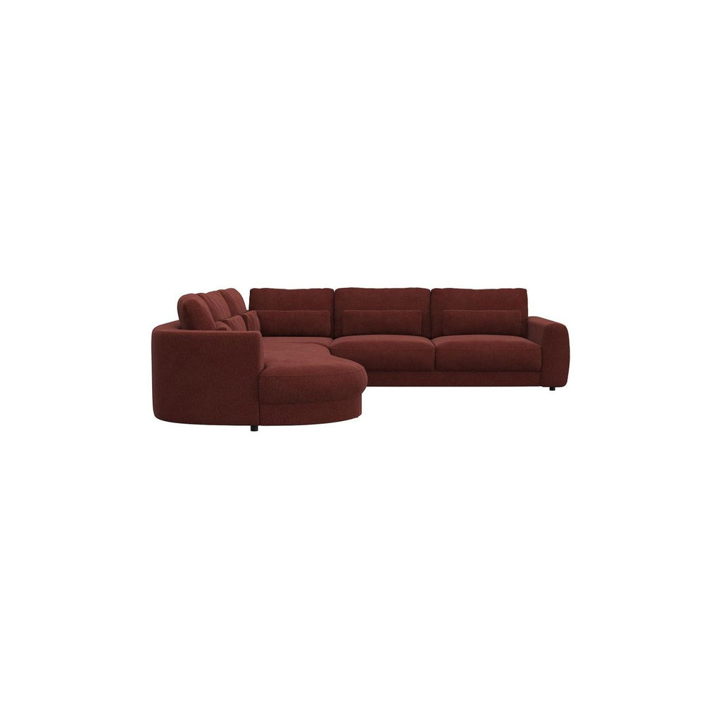 Ecksofa Petrone in Stoff Copparo konfigurierbar