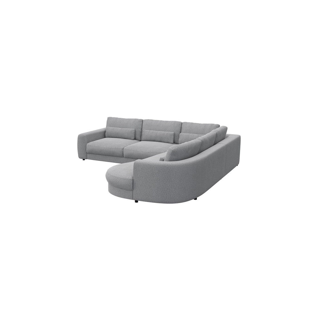 Ecksofa Petrone in Stoff Copparo konfigurierbar