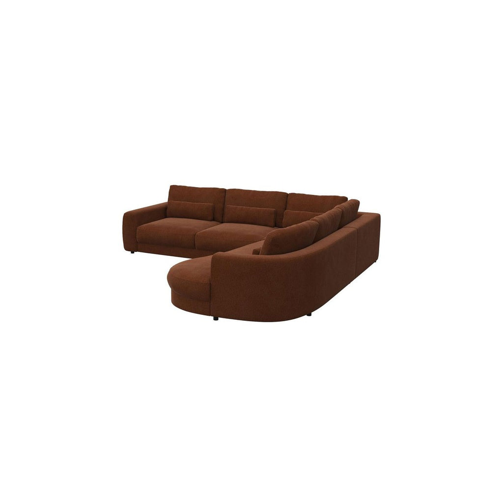 Ecksofa Petrone in Stoff Copparo konfigurierbar
