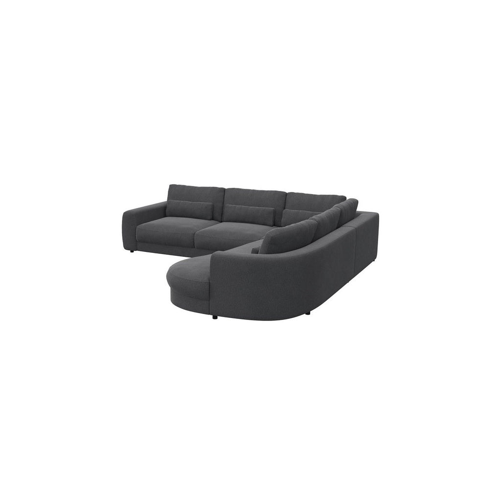 Ecksofa Petrone in Stoff Copparo konfigurierbar