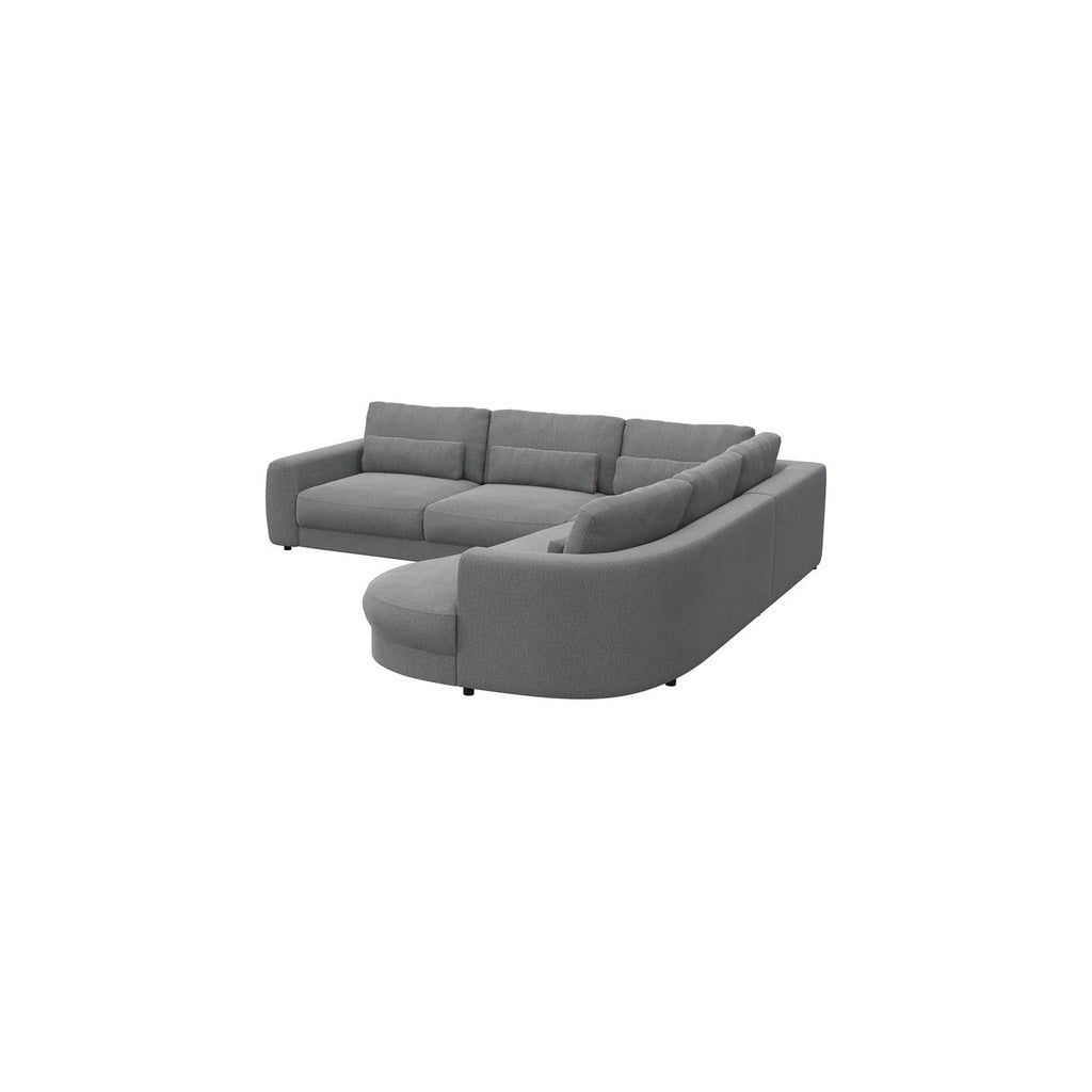 Ecksofa Petrone in Stoff Copparo konfigurierbar