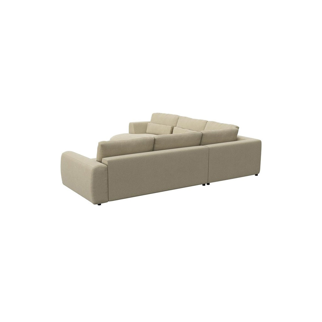 Ecksofa Petrone in Stoff Copparo konfigurierbar