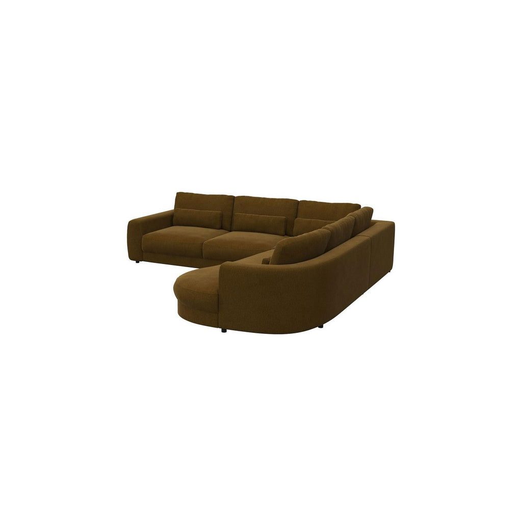 Ecksofa Petrone in Stoff Copparo konfigurierbar