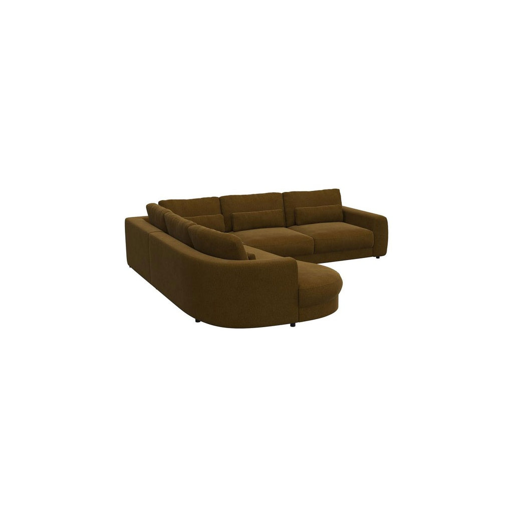 Ecksofa Petrone in Stoff Copparo konfigurierbar