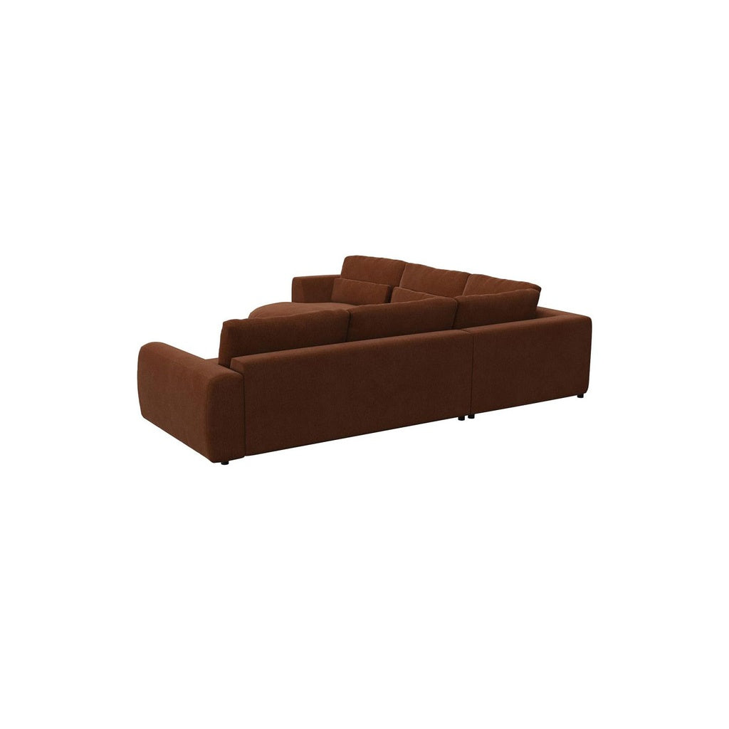 Ecksofa Petrone in Stoff Copparo konfigurierbar
