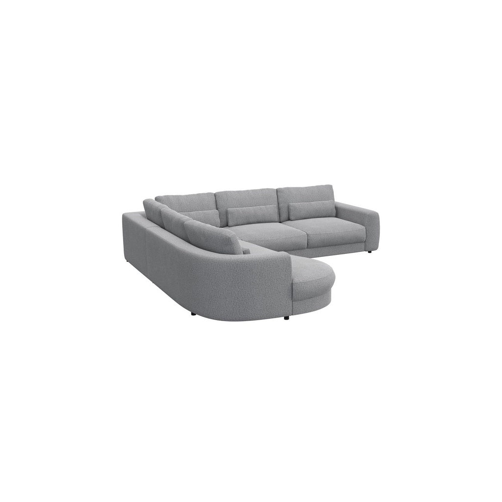 Ecksofa Petrone in Stoff Copparo konfigurierbar