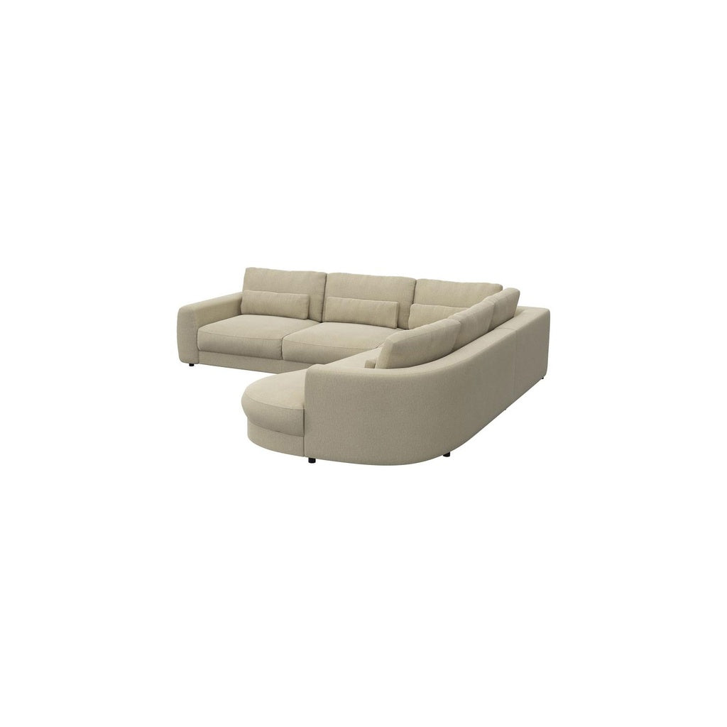 Ecksofa Petrone in Stoff Copparo konfigurierbar