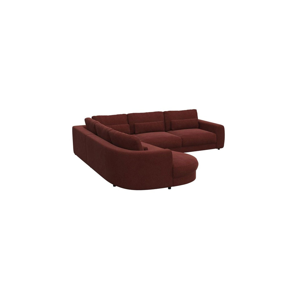 Ecksofa Petrone in Stoff Copparo konfigurierbar