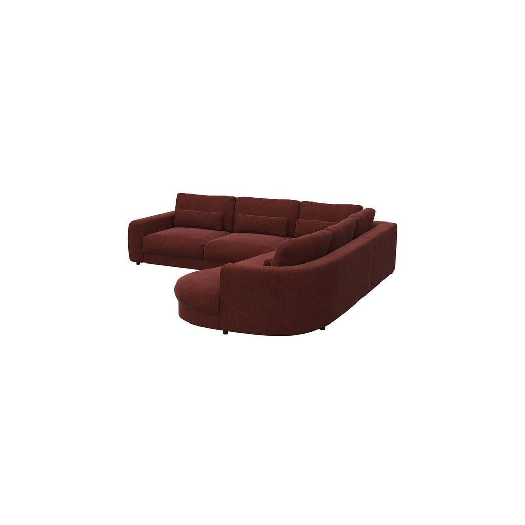 Ecksofa Petrone in Stoff Copparo konfigurierbar