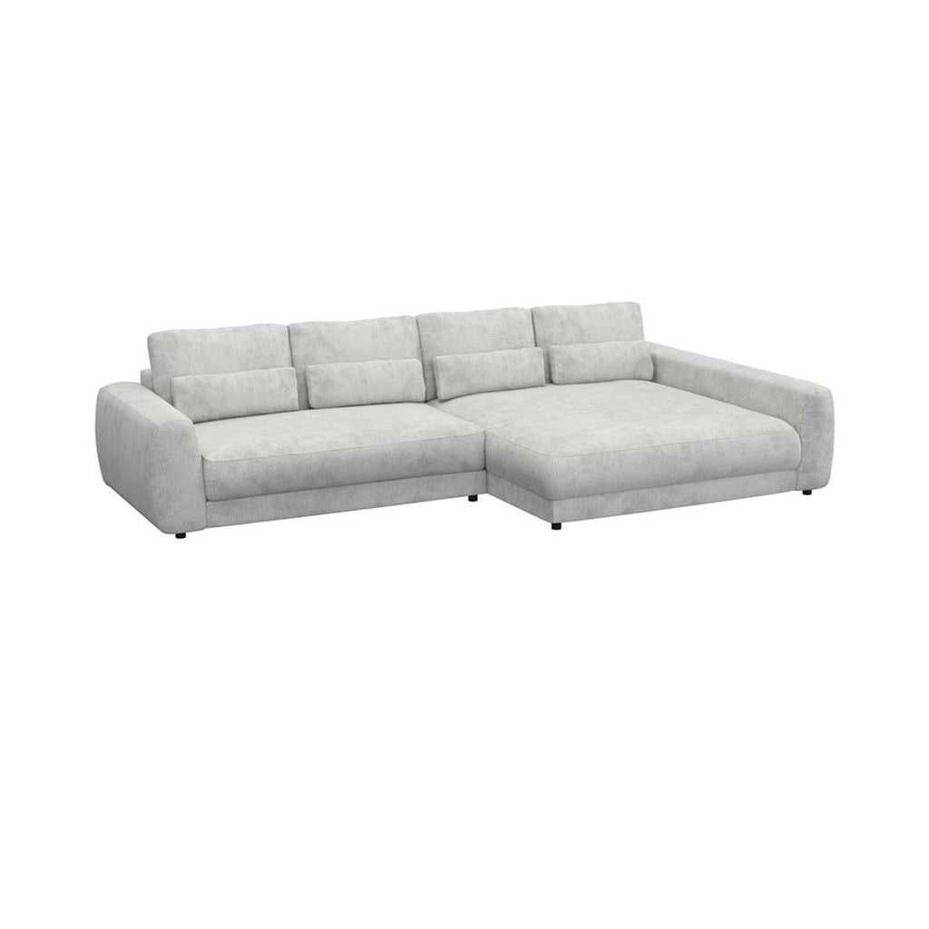 Ecksofa Petrone in Stoff Lima konfigurierbar
