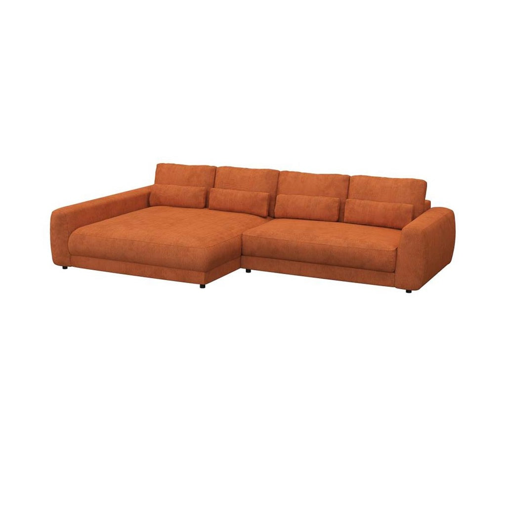 Ecksofa Petrone in Stoff Lima konfigurierbar