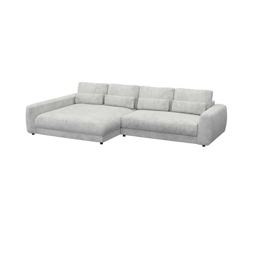 Ecksofa Petrone in Stoff Lima konfigurierbar