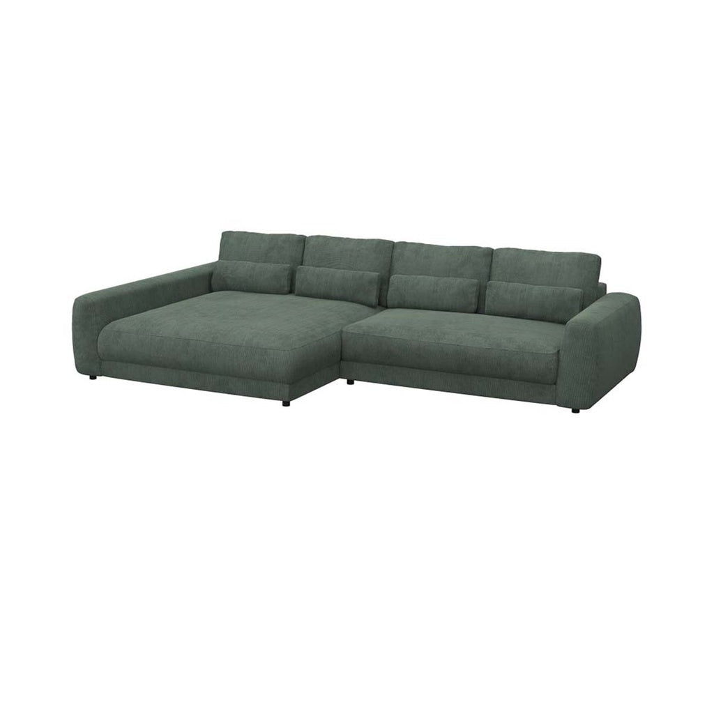 Ecksofa Petrone in Stoff Lima konfigurierbar