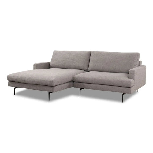 Bild 1 in Galerieansicht laden. Ecksofa Plateia Stoff Levana platin - Ecksofa Stoff