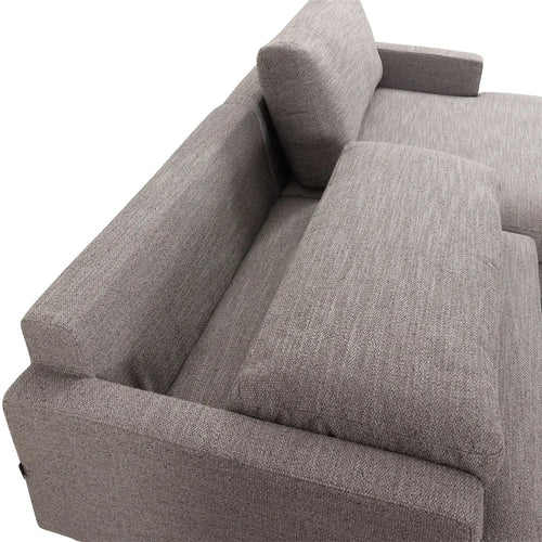 Bild 1 in Galerieansicht laden. Ecksofa Plateia Stoff Levana platin - Ecksofa Stoff