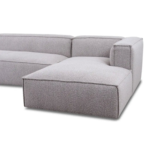 Bild 1 in Galerieansicht laden. Ecksofa Softee in Bouclestoff in Hermes - Ecksofa Stoff