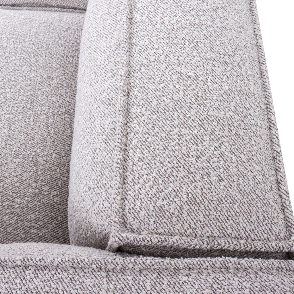 Ecksofa Softee in Bouclestoff in Hermes - Ecksofa Stoff