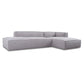 Ecksofa Softee in Bouclestoff in Hermes - Ecksofa Stoff