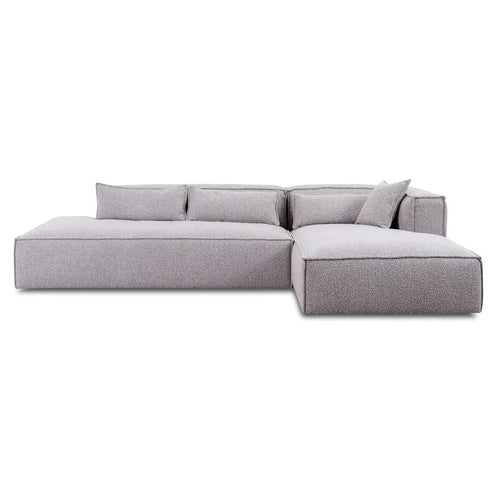 Bild 1 in Galerieansicht laden. Ecksofa Softee in Bouclestoff in Hermes - vorstehend rechts - Ecksofa Stoff