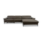 Ecksofa Teramo in Leder Mercury olive - Ecksofa Leder