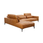 Ecksofa VOLUZZI in Leder Nature cognac - Ecksofa Leder