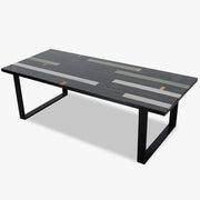 Esstisch CHILL 240x100cm schwarz - bunt - Esstisch Massivholz