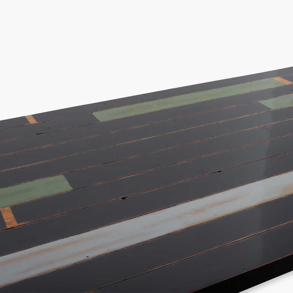 Esstisch CHILL 240x100cm schwarz - bunt - Esstisch Massivholz