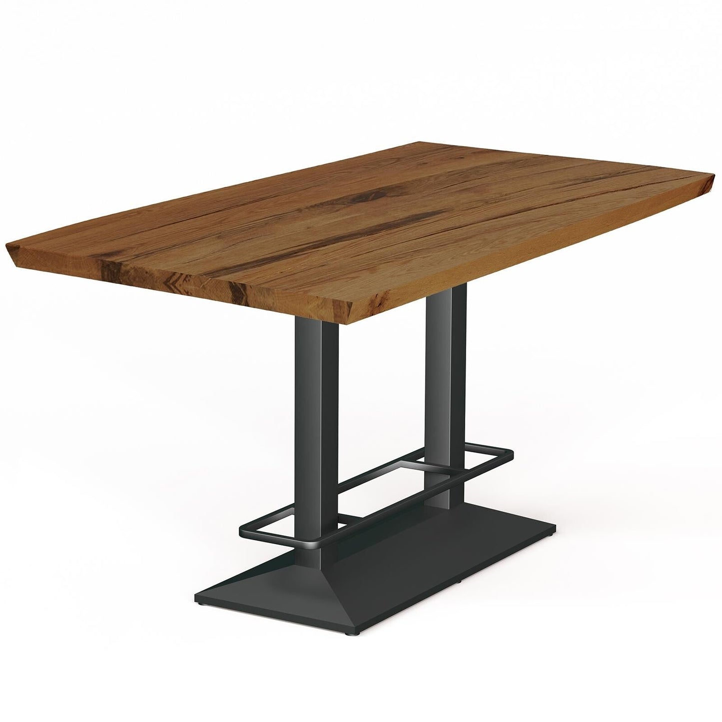 Esstisch Compact Dining in rustikaler Eiche - 01 oil finish / 140 x 80cm / Schweizer Kante - Esstisch Massivholz