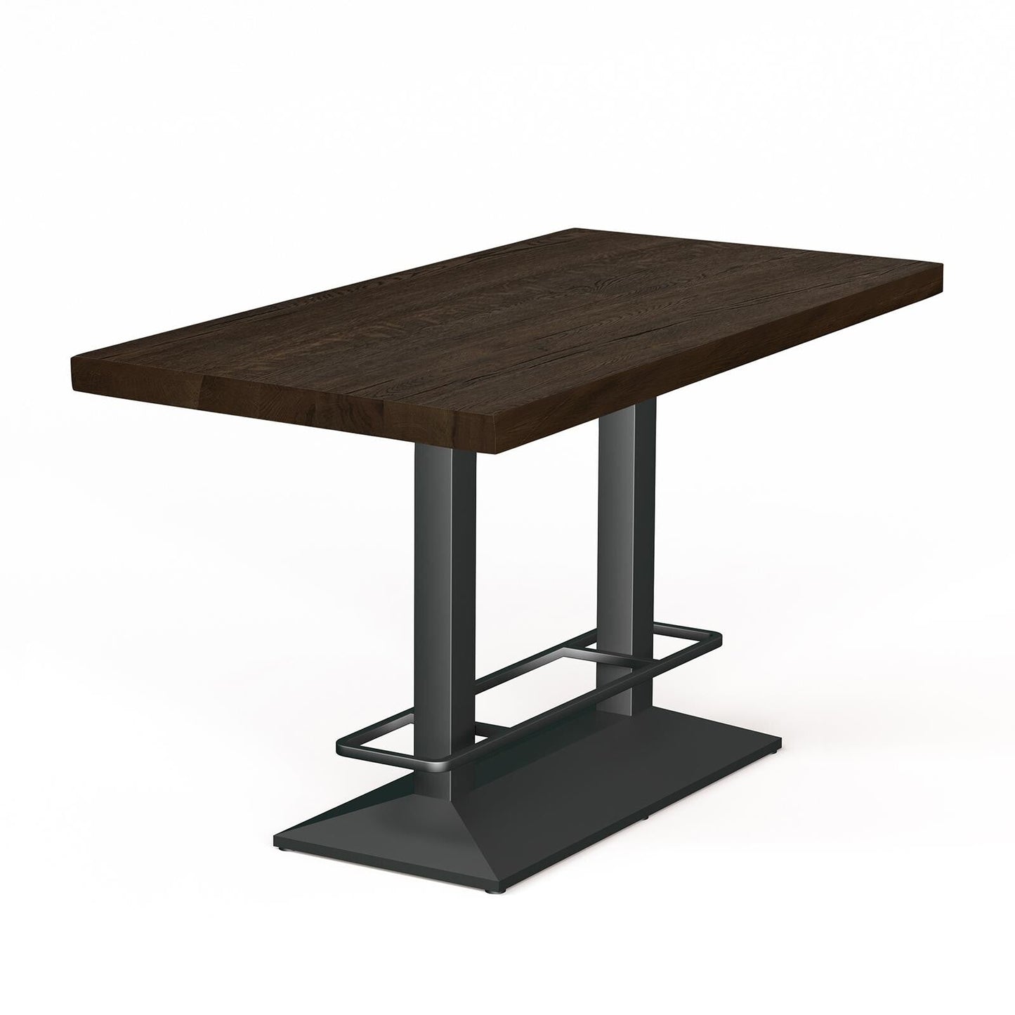 Esstisch Compact Dining in rustikaler Eiche - 02 smoked / 140 x 80cm / gerade Kante - Esstisch Massivholz