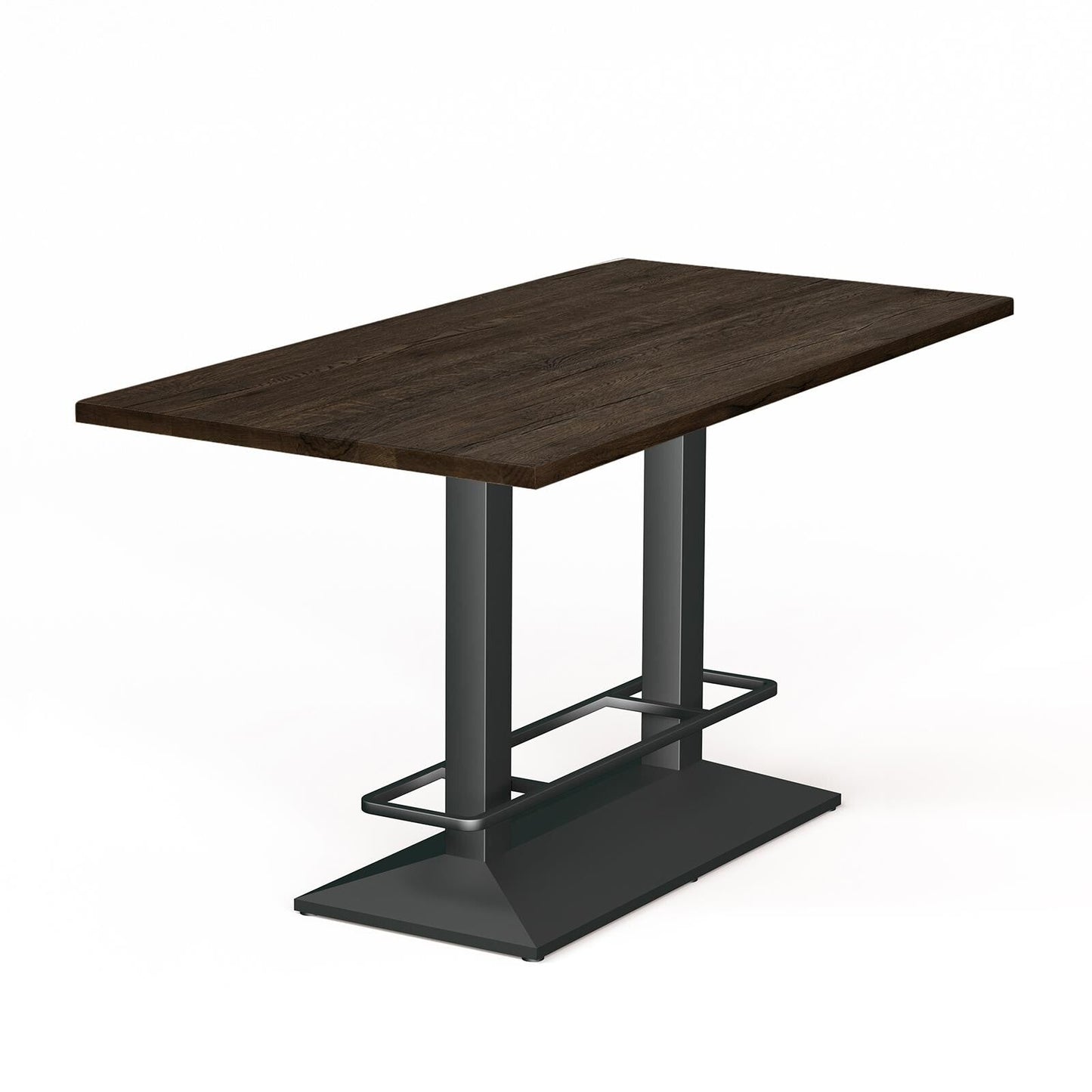 Esstisch Compact Dining in rustikaler Eiche - 02 smoked / 140 x 80cm / Schweizer Kante - Esstisch Massivholz