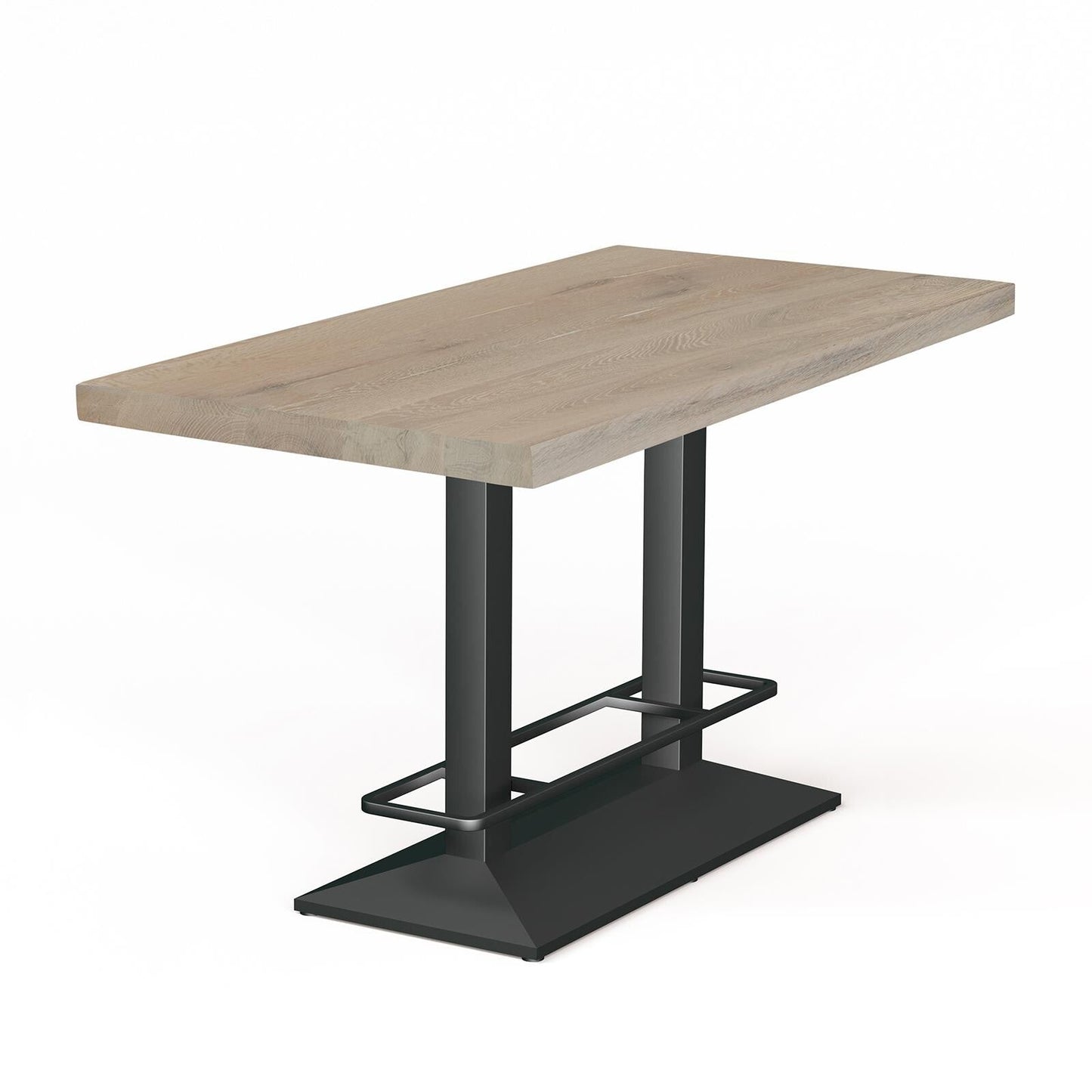 Esstisch Compact Dining in rustikaler Eiche - 03 white wash / 140 x 80cm / gerade Kante - Esstisch Massivholz