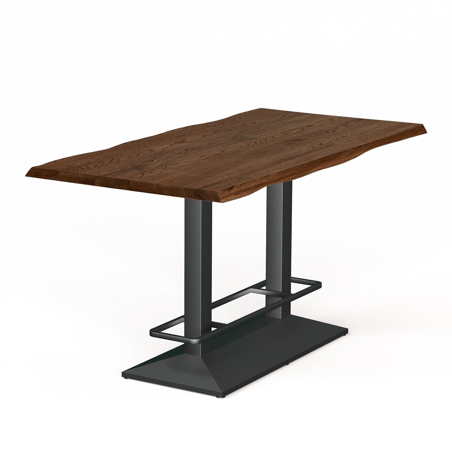 Esstisch Compact Dining in rustikaler Eiche - 04 desert / 140 x 80cm / Baumkante - Esstisch Massivholz