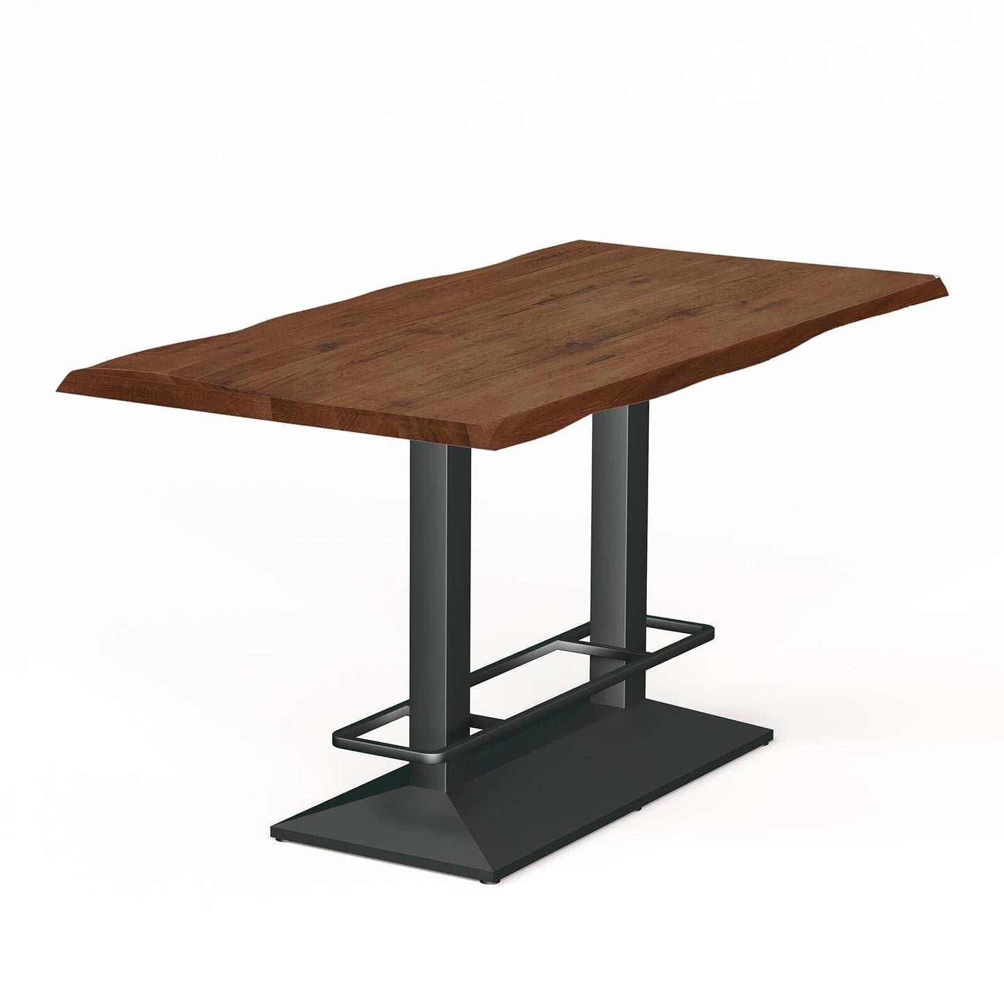 Esstisch Compact Dining in rustikaler Eiche - 06 old bassano / 140 x 80cm / Baumkante - Esstisch Massivholz
