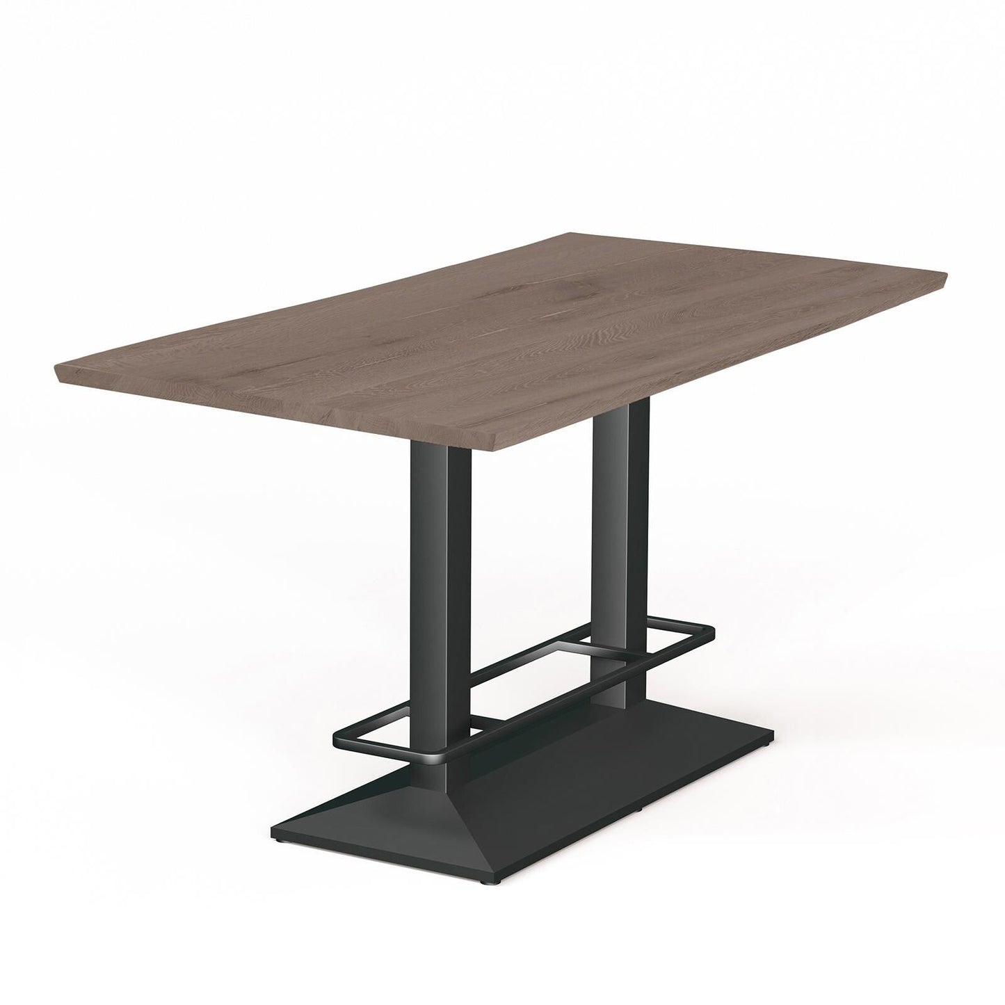 Esstisch Compact Dining in rustikaler Eiche - 08 vintage grey / 140 x 80cm / gerade Kante - Esstisch Massivholz