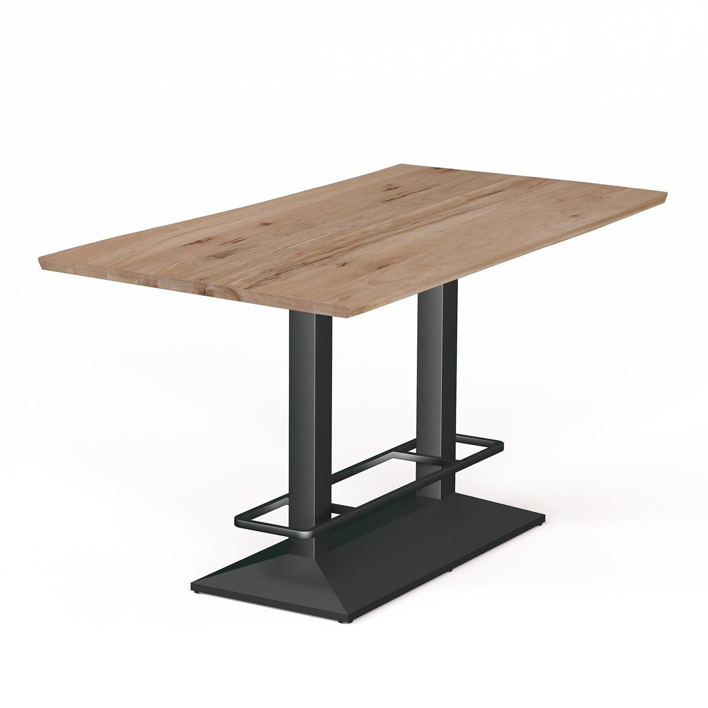 Esstisch Compact Dining in rustikaler Eiche - 52 natura bianca / 140 x 80cm / Schweizer Kante - Esstisch Massivholz