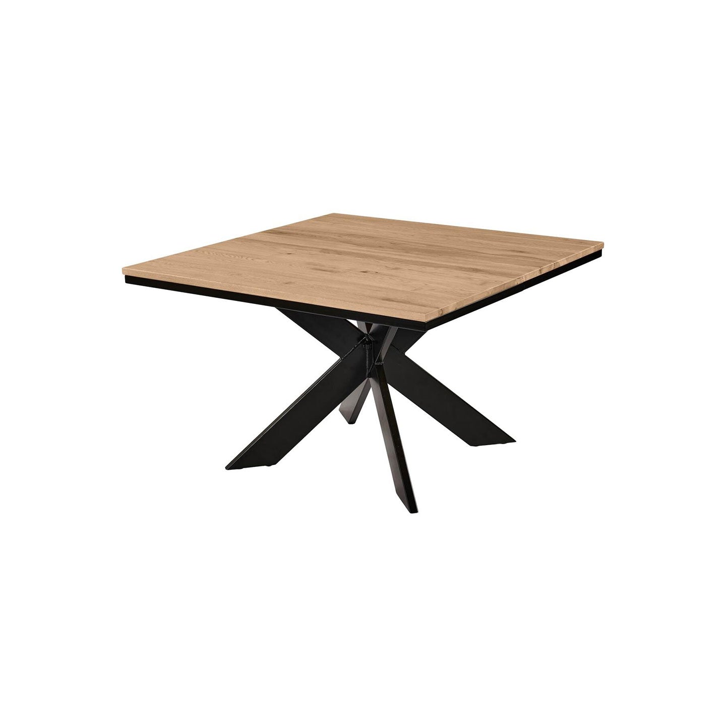 Esstisch NEWCASTLE in rustikaler Eiche - 52 natura bianca / 75 x 140cm - Esstisch Massivholz
