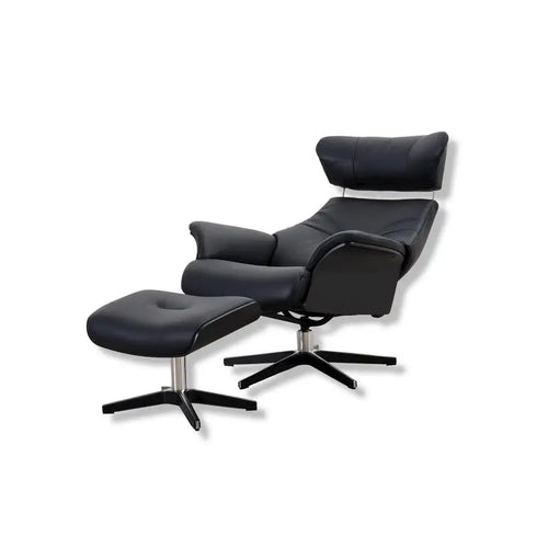 Bild 1 in Galerieansicht laden. Fernsehsessel Air in Leder Fantasy schwarz - Relaxsessel Leder