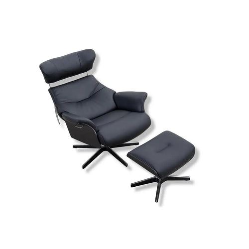 Bild 1 in Galerieansicht laden. Fernsehsessel Air in Leder Fantasy schwarz - Relaxsessel Leder