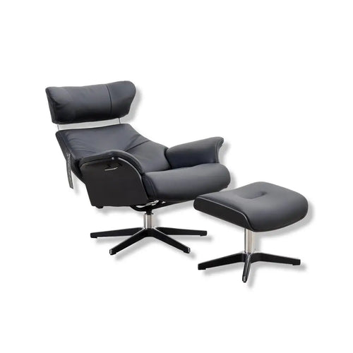 Bild 1 in Galerieansicht laden. Fernsehsessel Air in Leder Fantasy schwarz - Relaxsessel Leder
